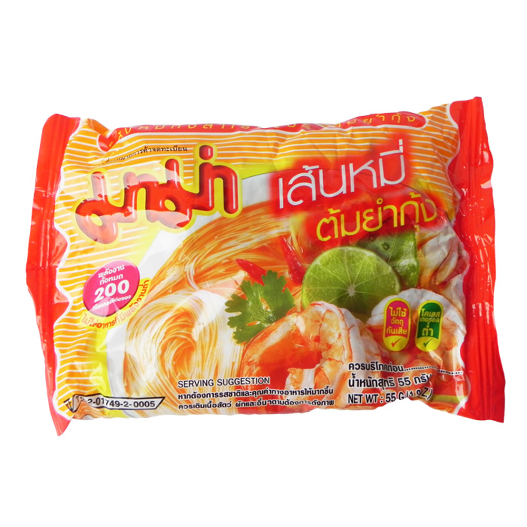 Mama Rice Vermicelli (Tom Yum Koong) 55g Gott Utan Gluten