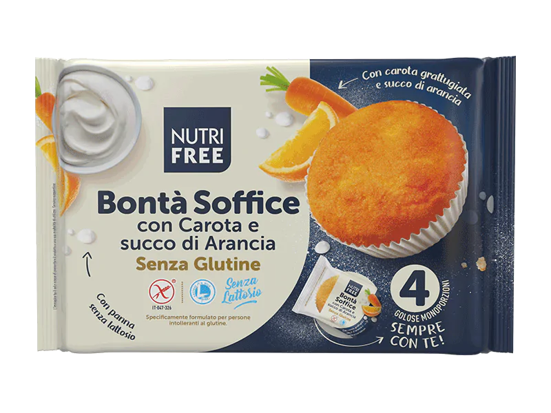 NutriFree - Muffins med morots- och apelsinjuice 140g