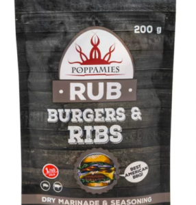 Poppamies - Rub Burgers & Ribs 200g
