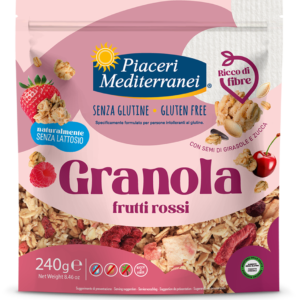 Piac. Med. -Granola röda bär 240g