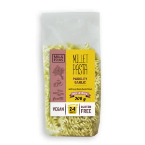 Mill & Folks - Hirspasta Fusilli med persilja och vitlök - 200g