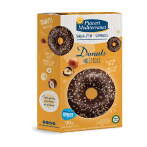 Piac. Med. - Donuts med kakaoöverdrag och hackade hasselnötter 90g