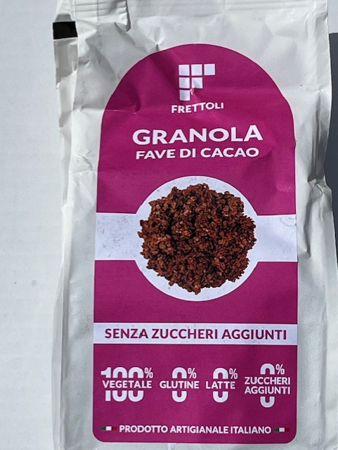 Frettoli - Granola med kakao och kakaonibs - utan tillsatt socker 300g