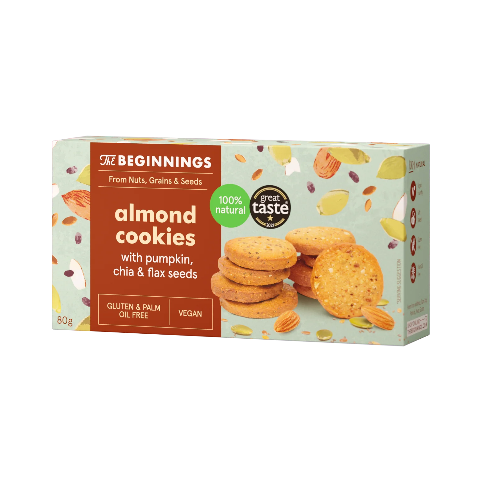 The Beginnings - Mandel och frökakor 80g
