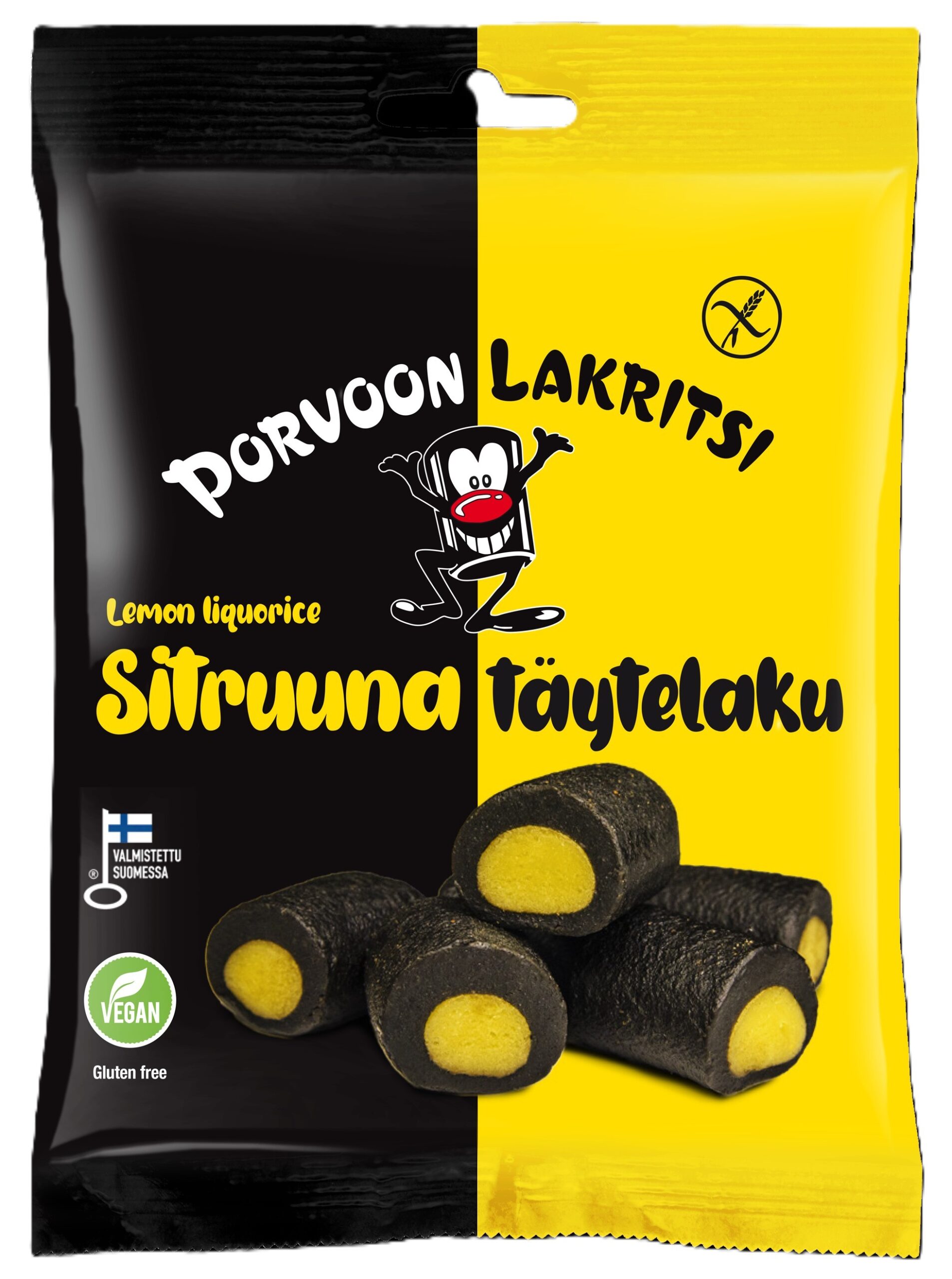 Porvoon - Lakrits med citronfyllning 150g